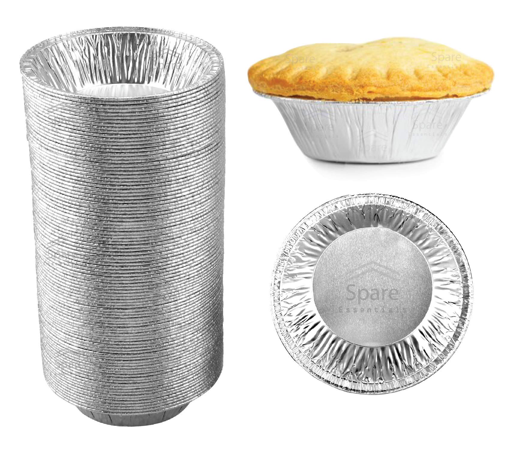 Spare Essentials 5-inch pie tin for baking with even heat and golden crusts.