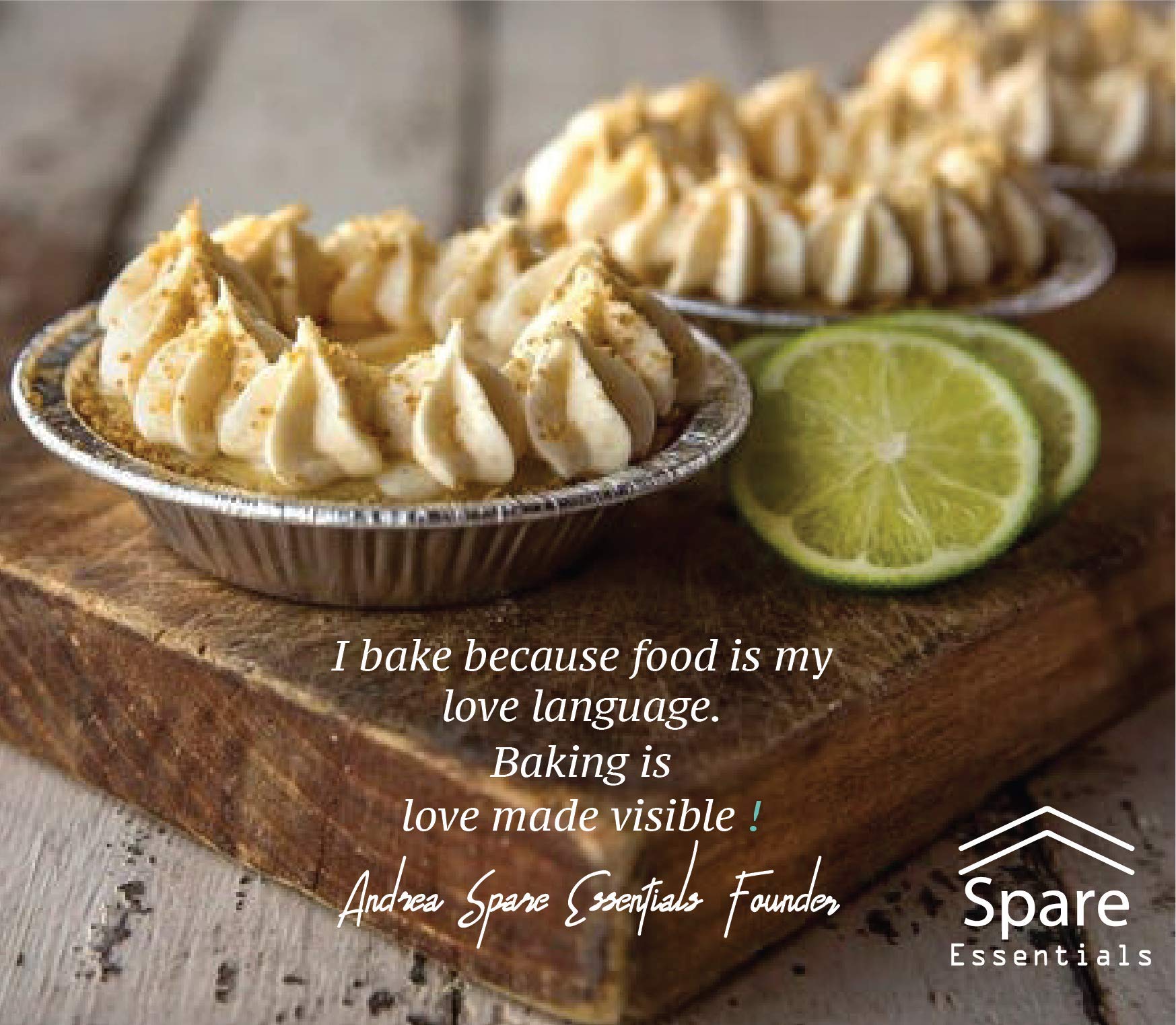 Spare Essentials holiday pie tin for festive treats and gifts.
