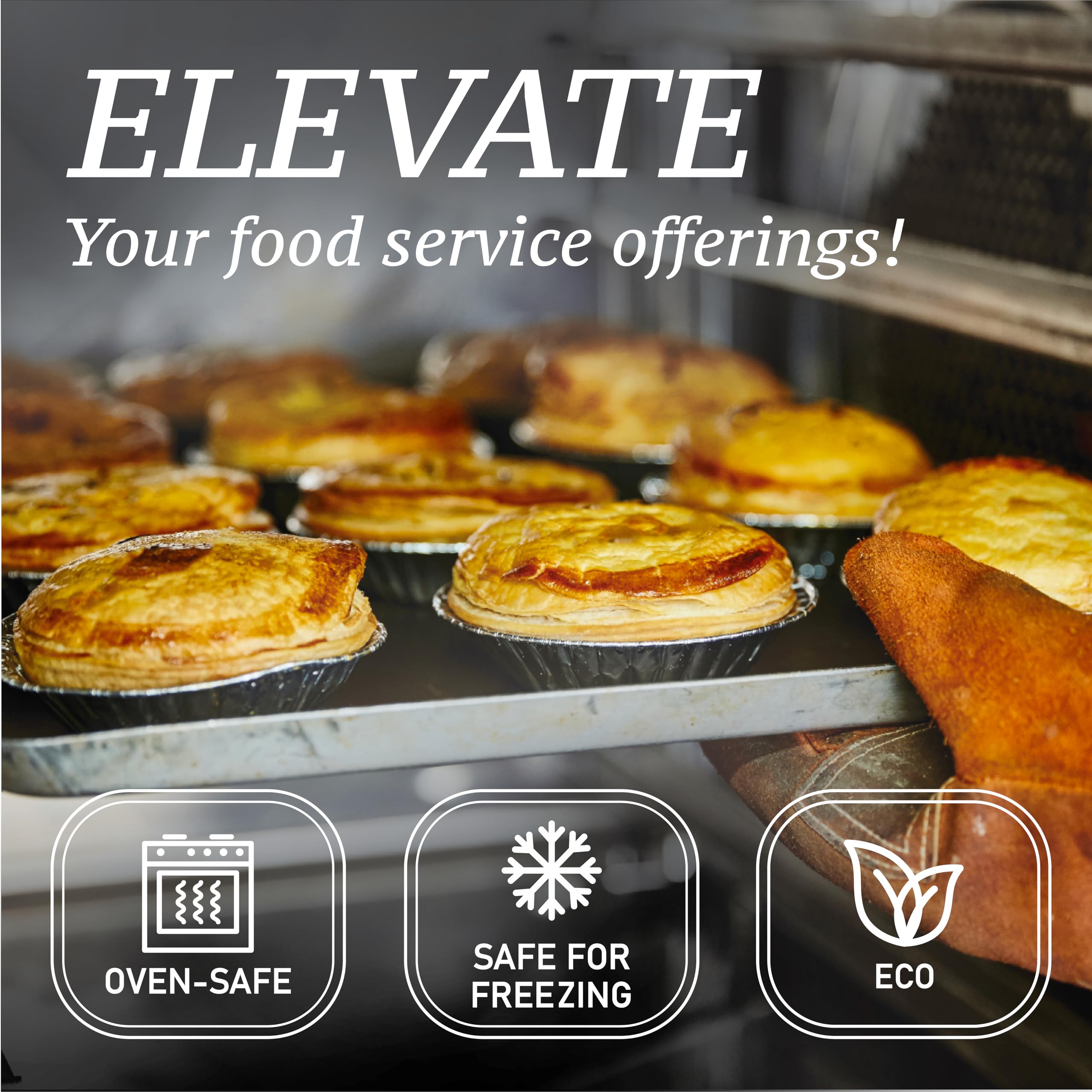 Spare Essentials heavy-duty aluminum pie pans for quick cleanup.