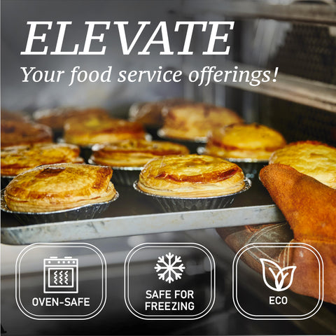 Spare Essentials heavy-duty aluminum pie pans for quick cleanup.