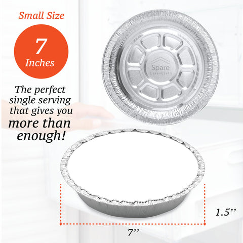 Spare Essentials round aluminum pan with lid suitable for pies and quiches