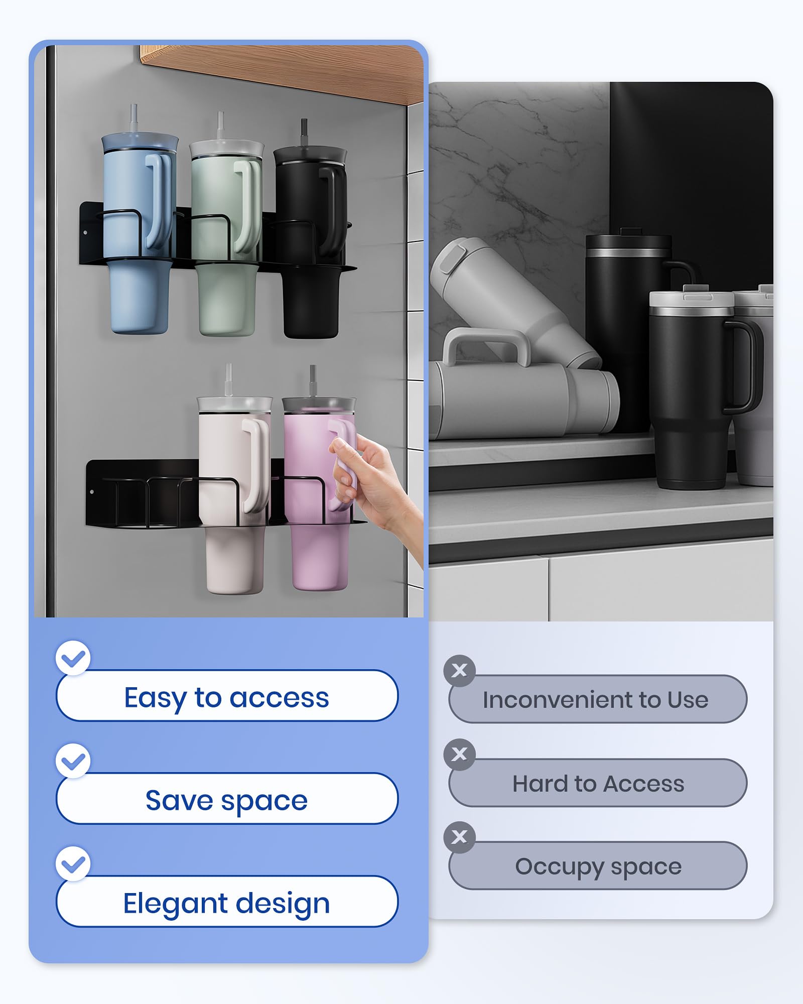 SpaseMaxxx adjustable design makes repositioning simple in any kitchen.