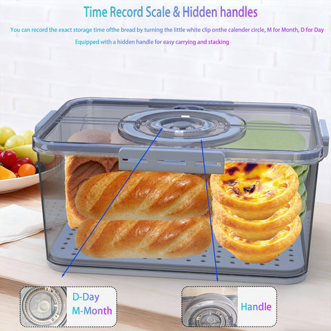 SpeaGles airtight seal keeps bread fresh with silicone gasket