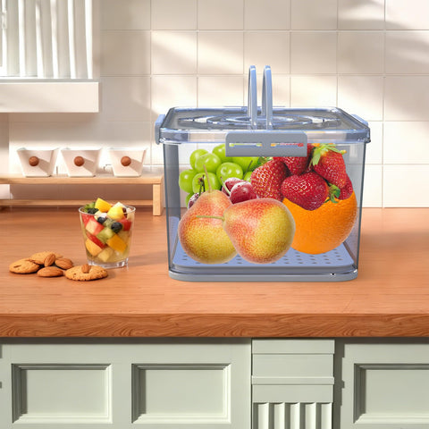 SpeaGles drain tray helps drain moisture from fruits and vegetables