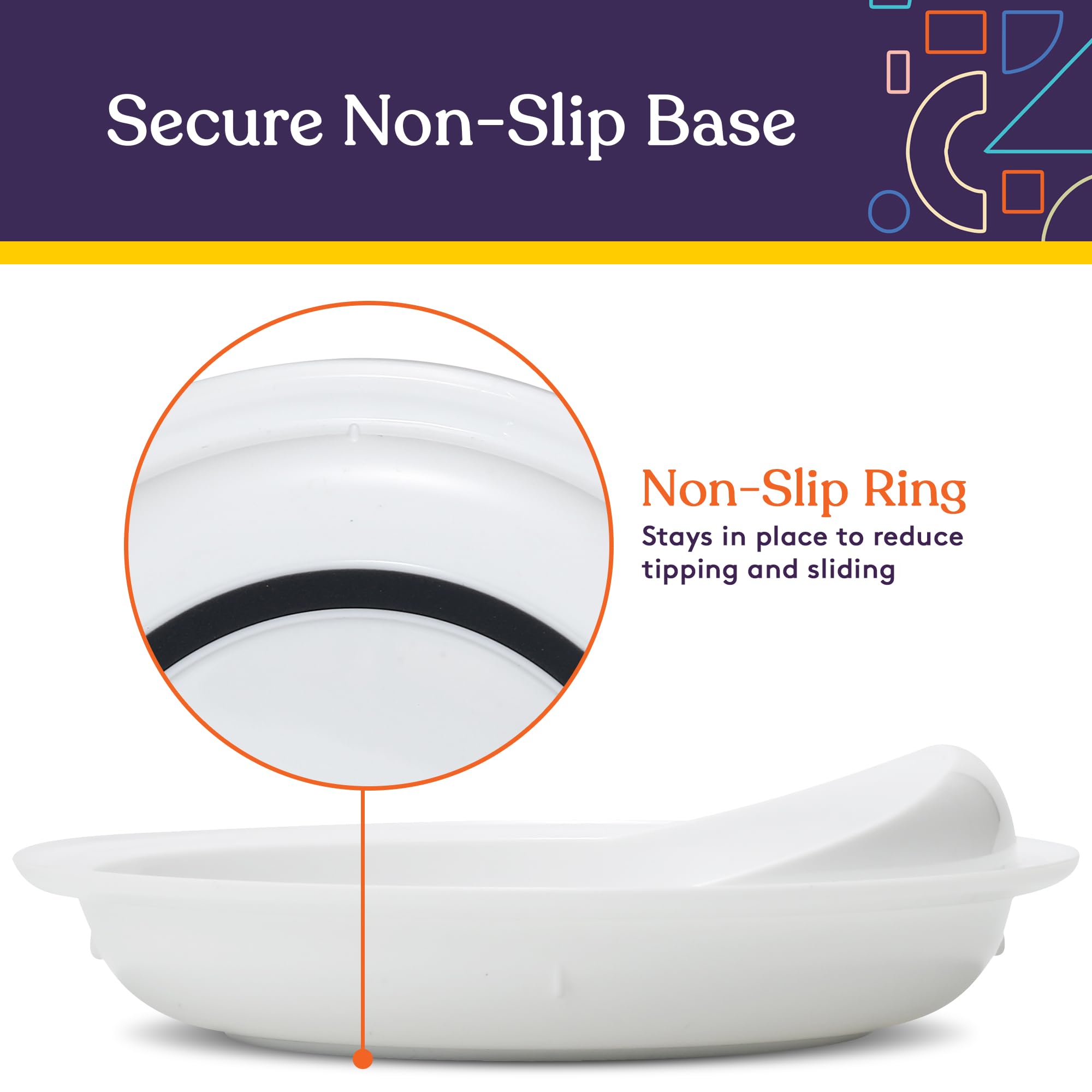 Special Supplies microwave-safe plates allow quick reheating with ease.