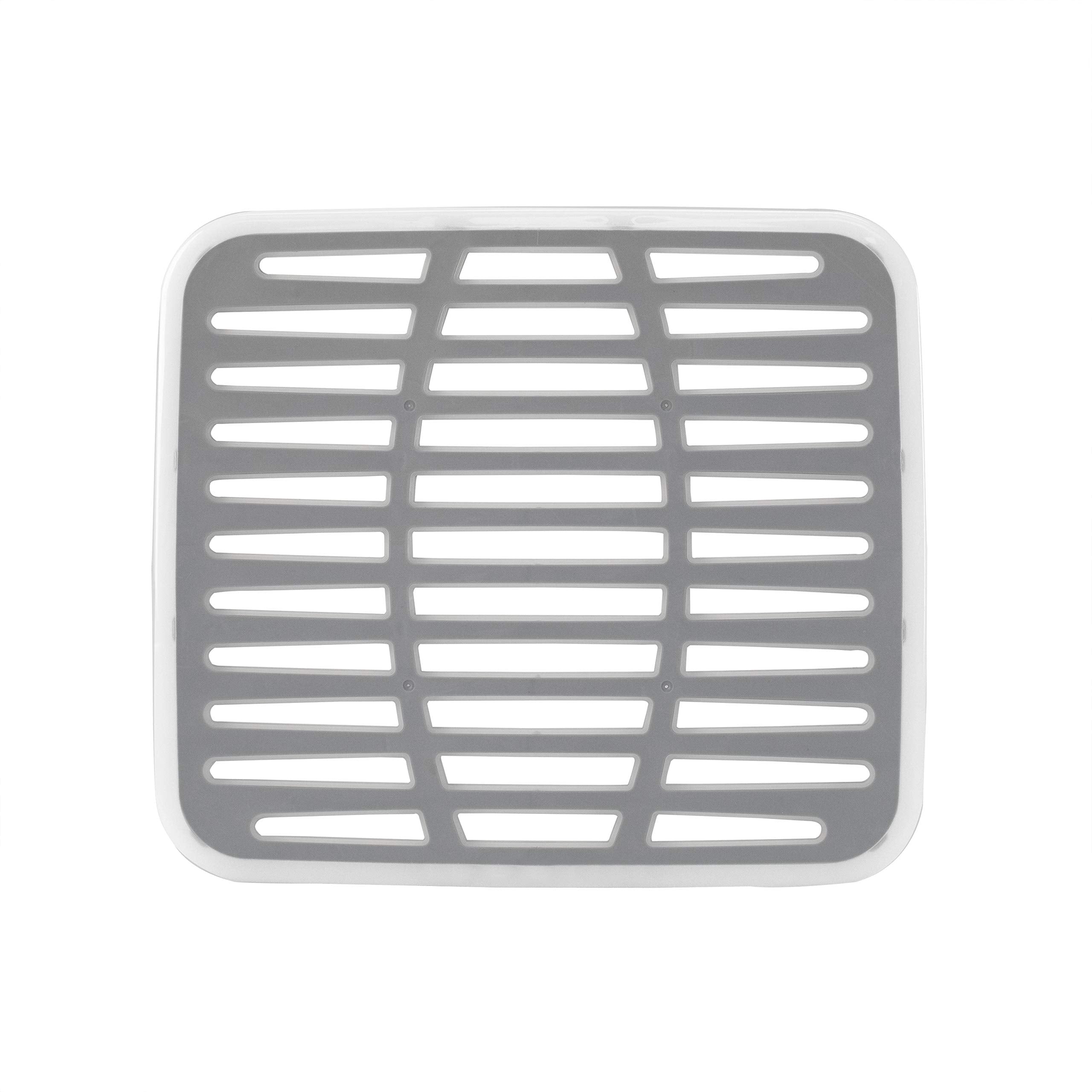 Spectrum Cora mat in neutral gray blends with any kitchen style.