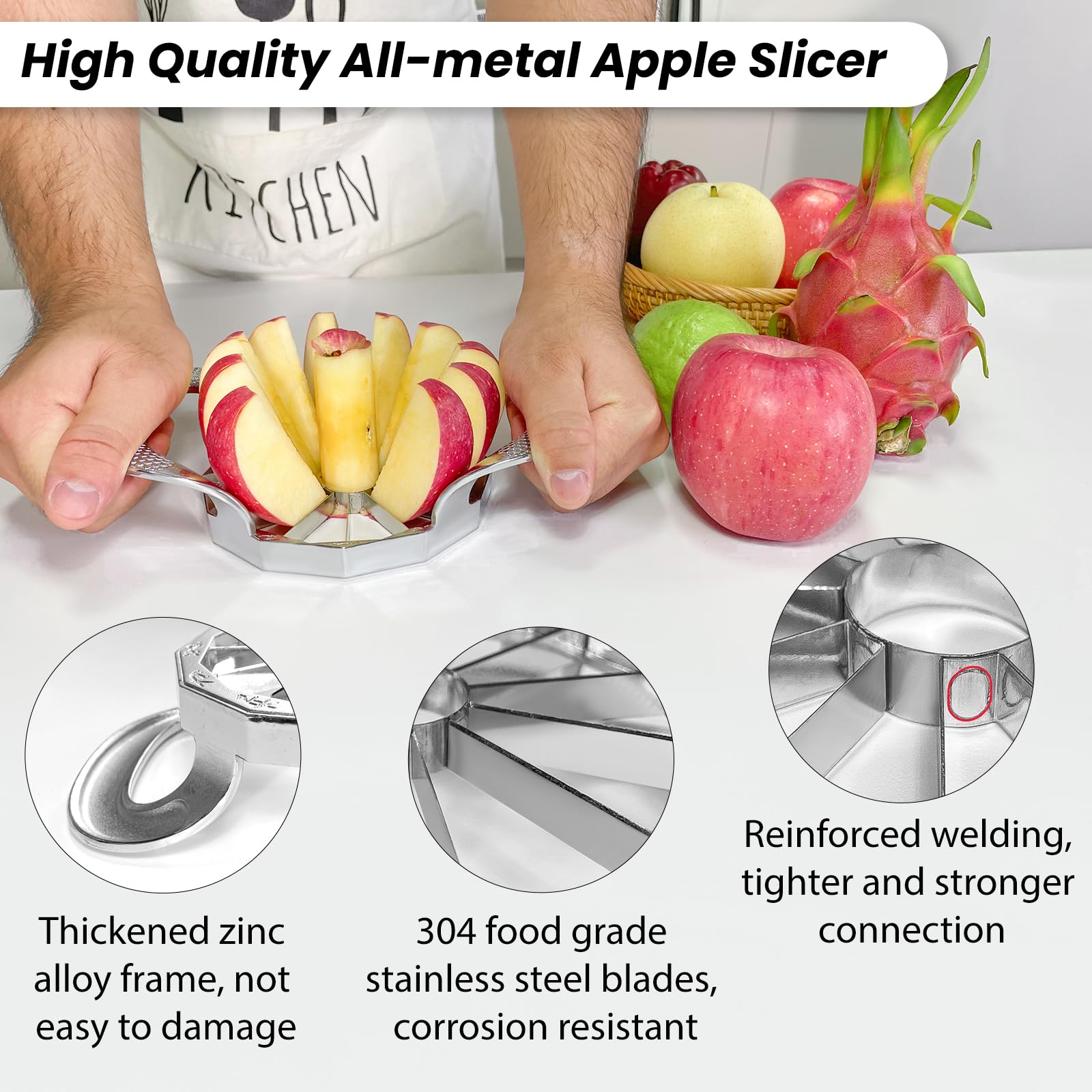 SPEENSUN slicer designed for apples up to 4 inches