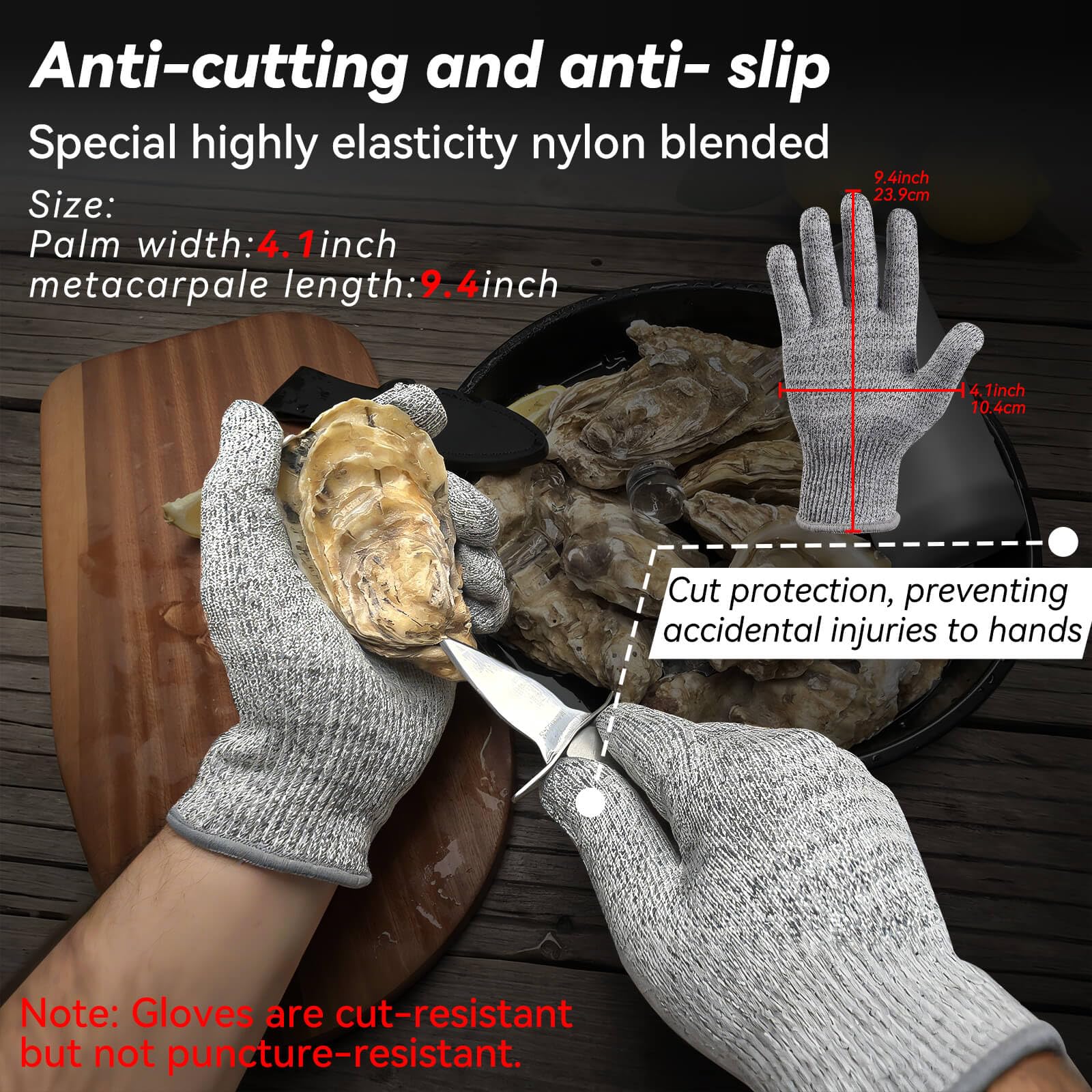 SPEENSUN cut-resistant gloves demonstrate protection during shelling tasks