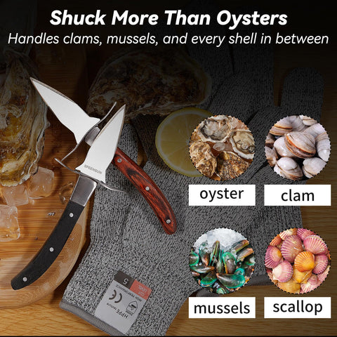 SPEENSUN oyster shucking kit 2-pack layout ready for home or professional use