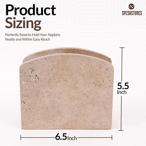 SPESHSTONES marble napkin holder in gift-ready packaging for housewarmings.