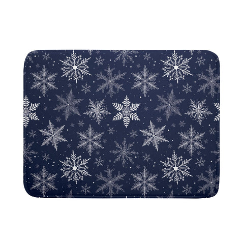 Sphragiyn Winter Blue Snowflake drying mat shows absorbent layers for quick moisture pickup.