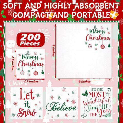 Spiareal napkins with reindeer pattern brighten tables and conversations.