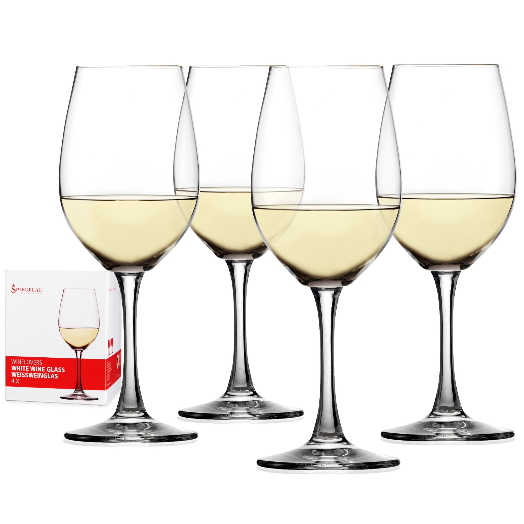 Spiegelau Wine Lovers white glass closeup shows aroma clarity for refined tasting.