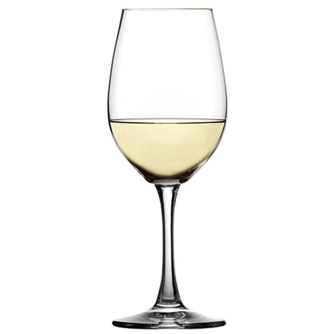 Spiegelau Wine Lovers glass catches light for elegant tabletop sparkle.