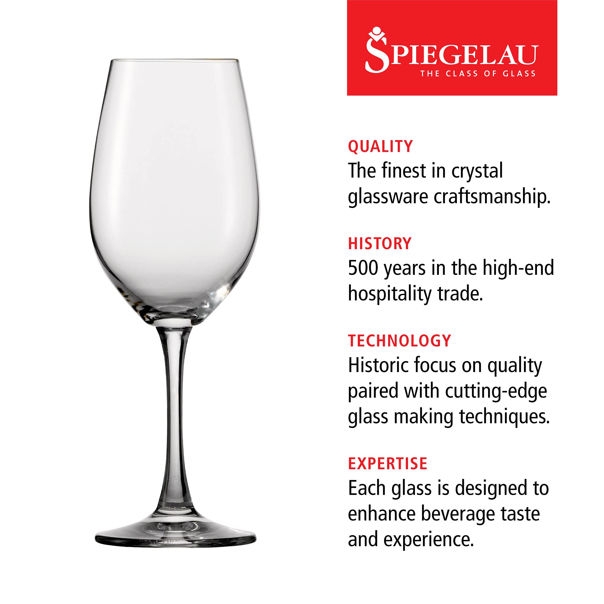 Spiegelau Wine Lovers glass on a dining table enhances presentation and sipping experience.
