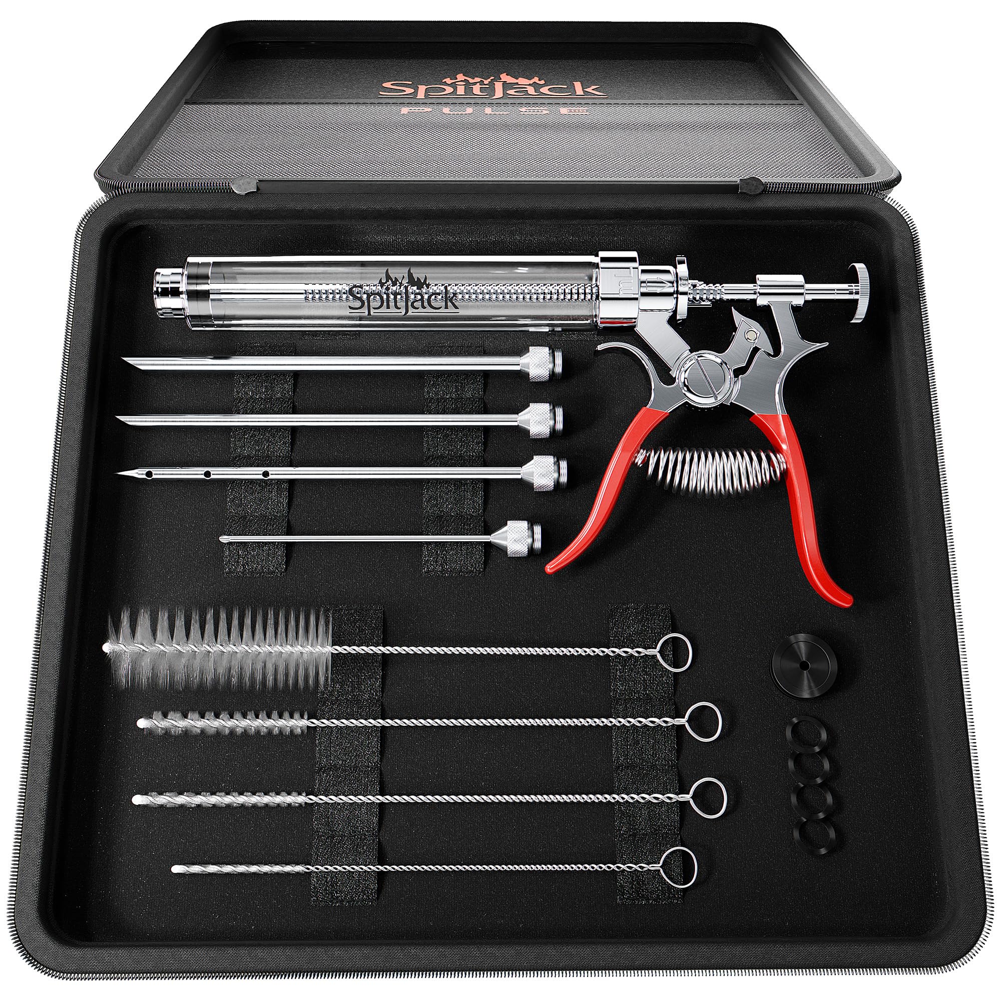 SPITJACK PULSE meat injector gun with precision for even marinade uptake.