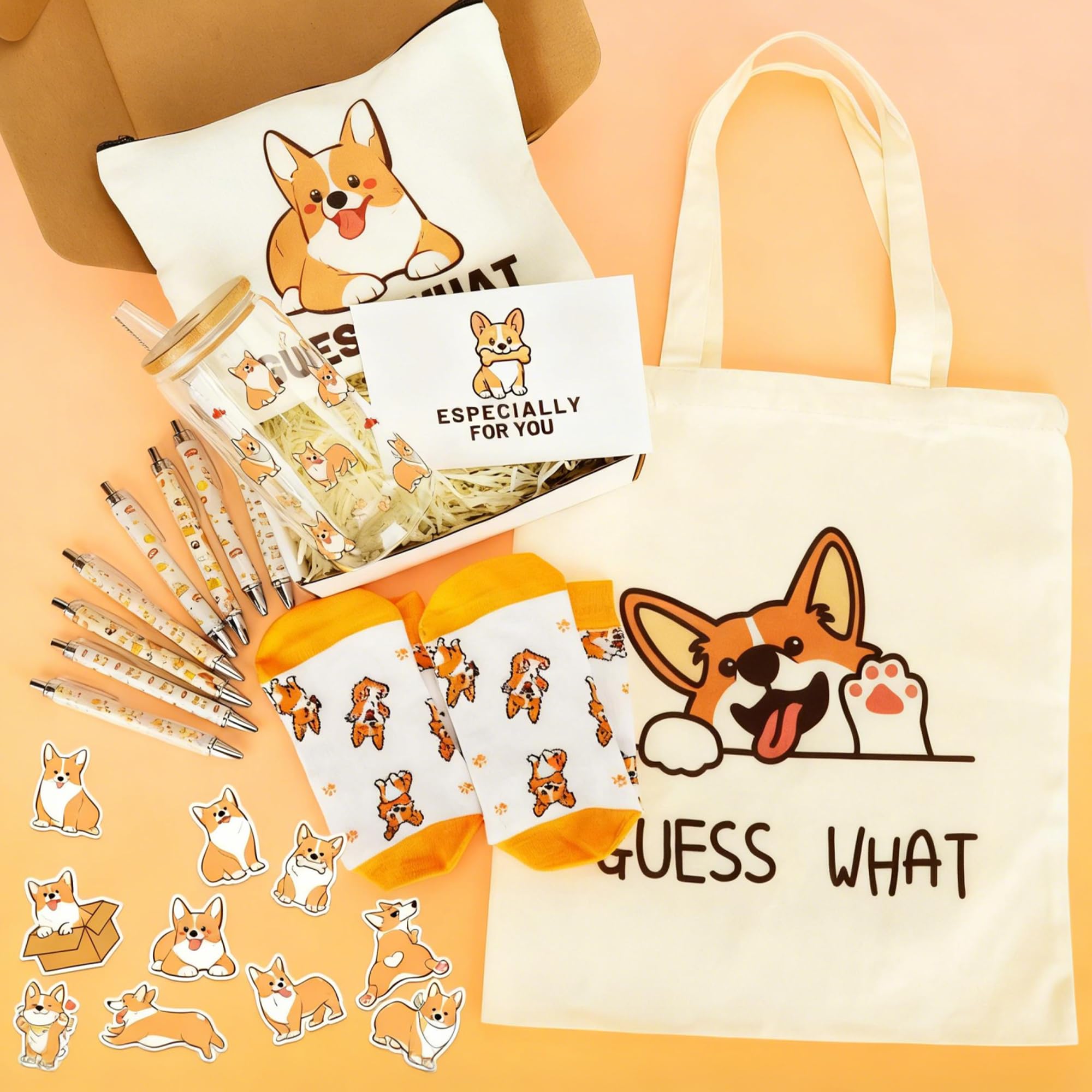 Splendest Corgi stickers for laptops and notebooks.