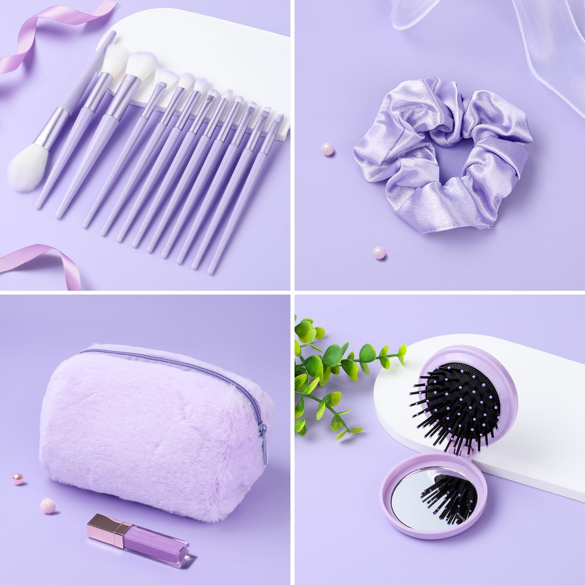 Splendest hairbrush with mirror for quick on-the-go grooming