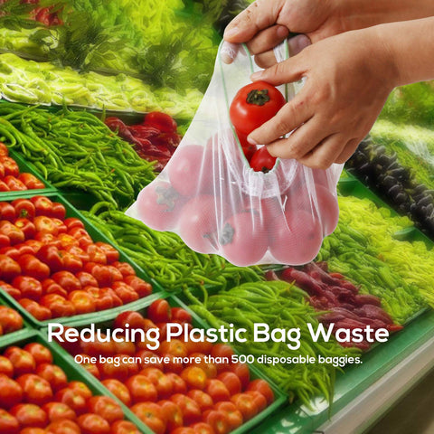 SPLF reusable mesh bags help reduce plastic waste while organizing snacks and small items.