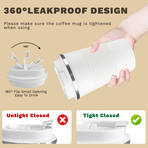 SPLMIFA anti-slip bottom keeps mug stable on surfaces.