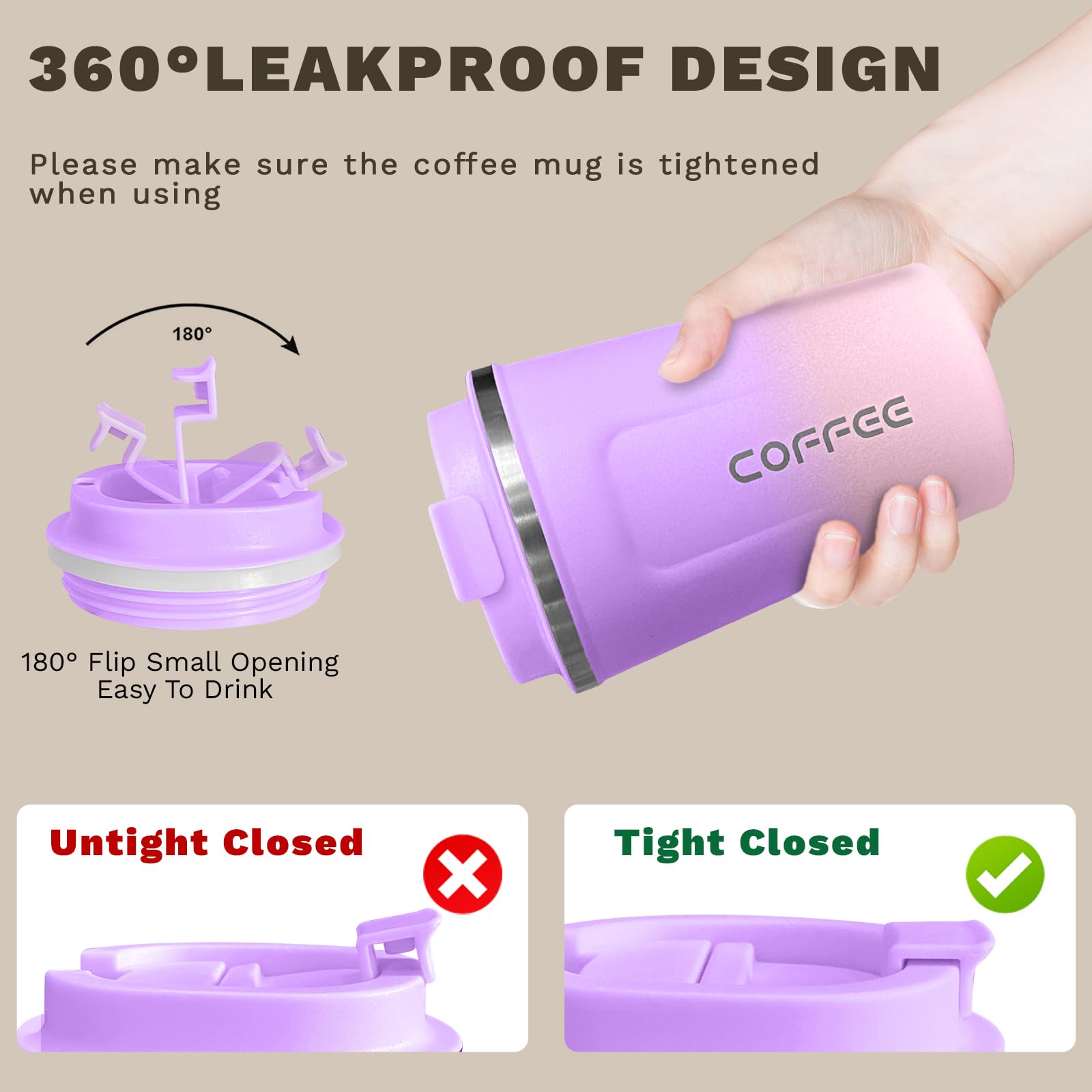 SPLMIFA car-cup-holder-fit mug fits most vehicles for easy commuting.