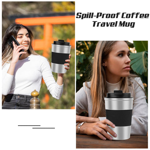 SPLMIFA compact lightweight mug fits most car cup holders on trips.