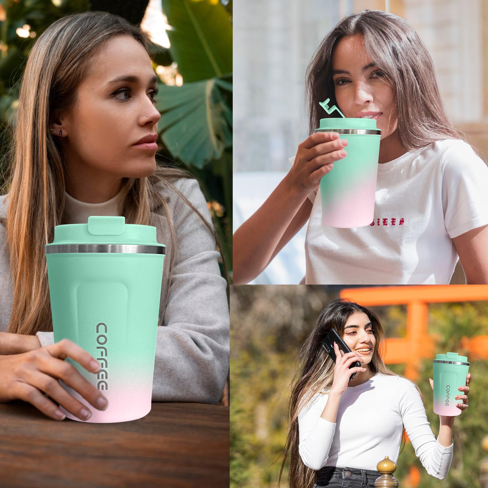 SPLMIFA gift-ready mug in Green Pink finish