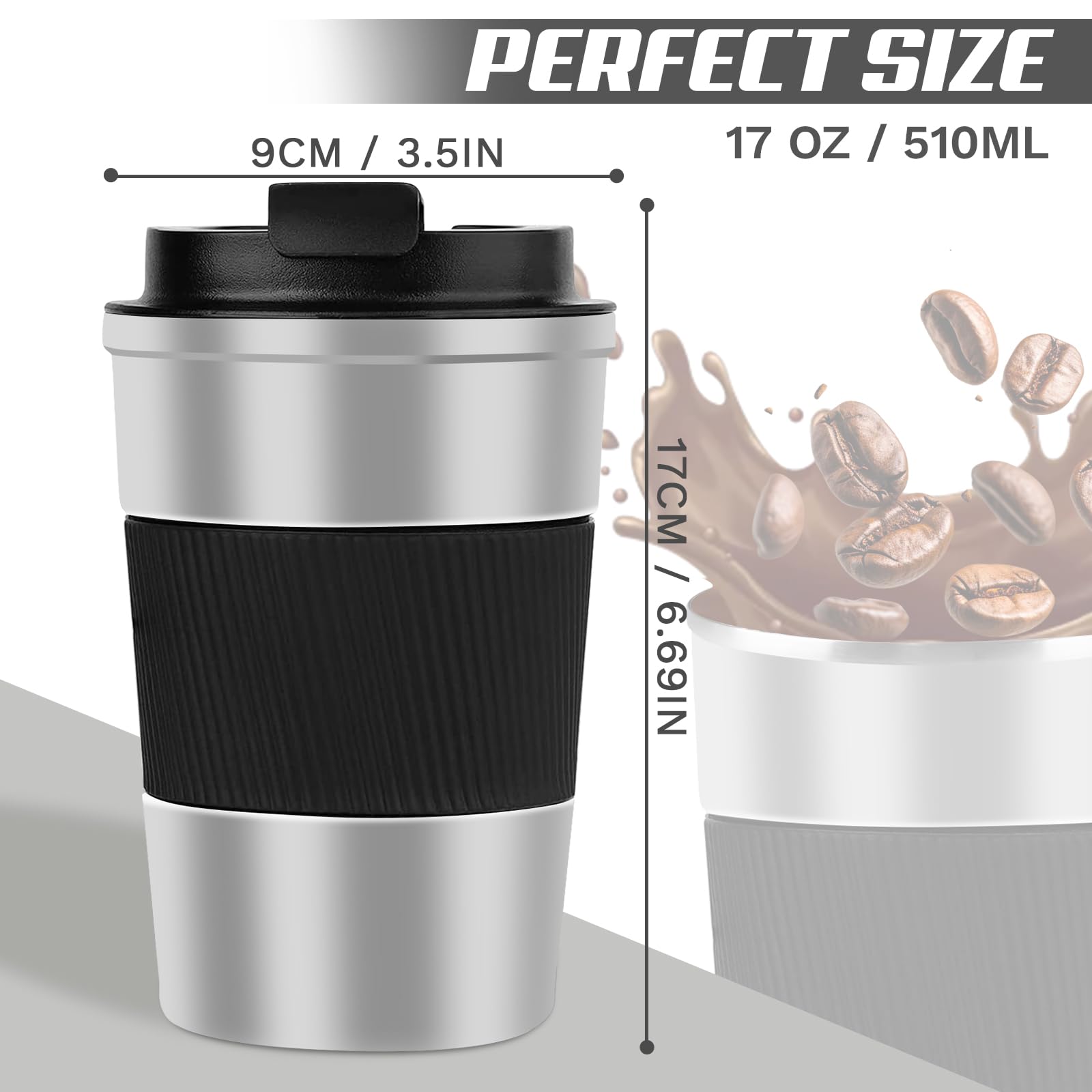 SPLMIFA leak-proof flip lid seals to prevent spills during transport.