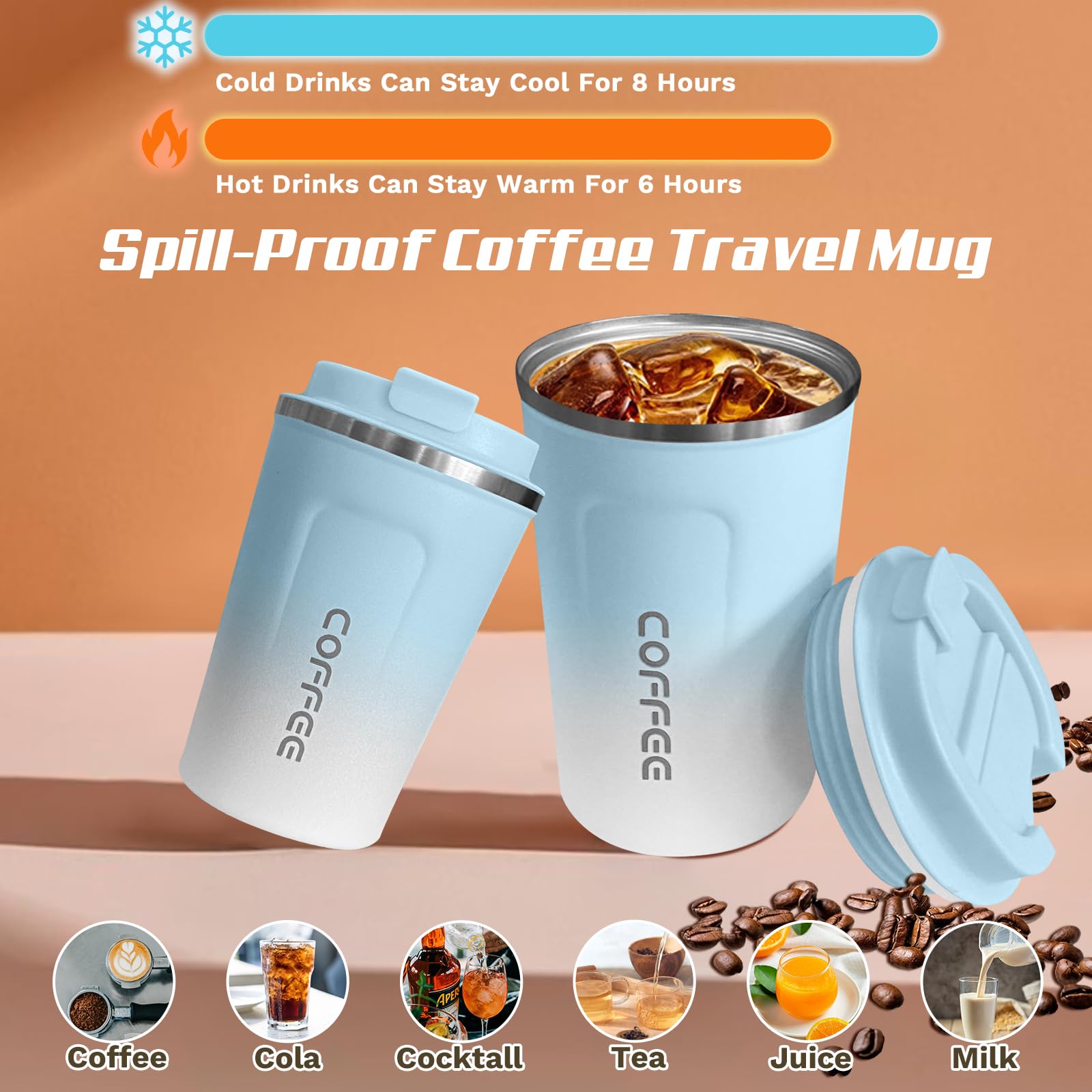 SPLMIFA leak-proof lid seal prevents spills when closed.