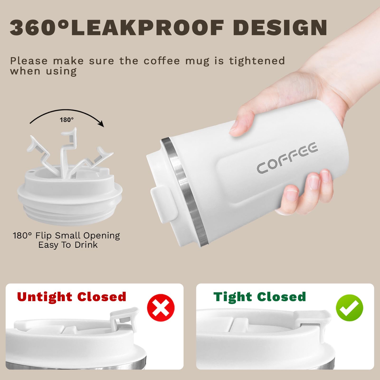 SPLMIFA leak-proof lid seals to prevent spills during transport.