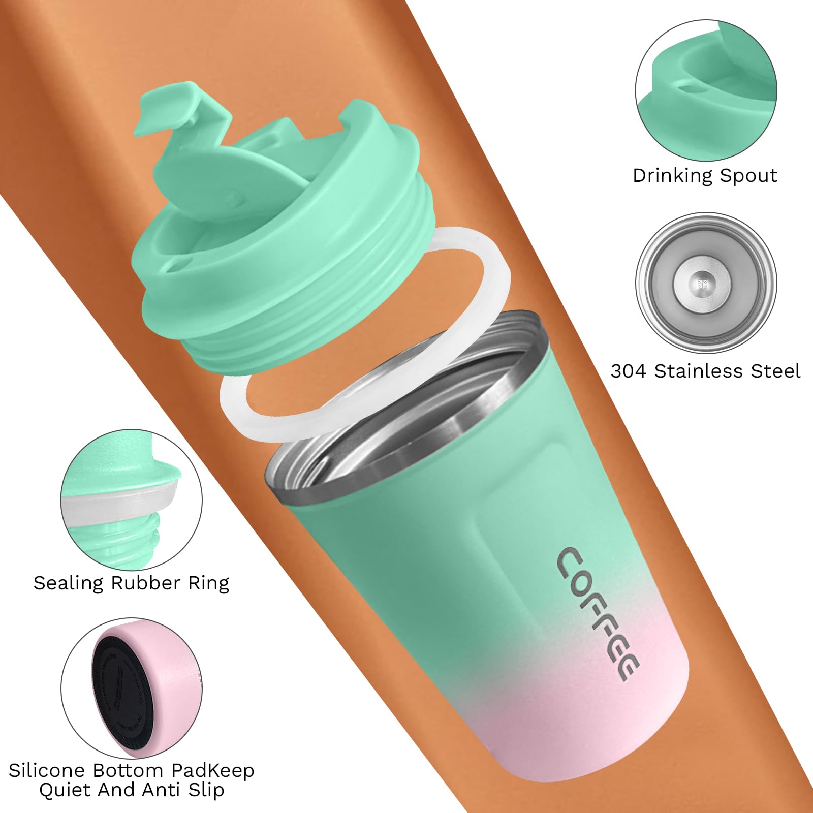 SPLMIFA non-slip silicone grip supports easy handling