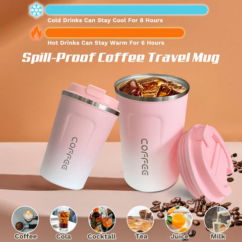 SPLMIFA 12oz stainless steel vacuum tumbler shown with sleek insulated body