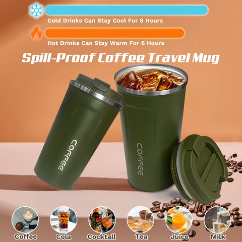 SPLMIFA stainless steel vacuum insulated 12oz mug preserves hot or cold beverages