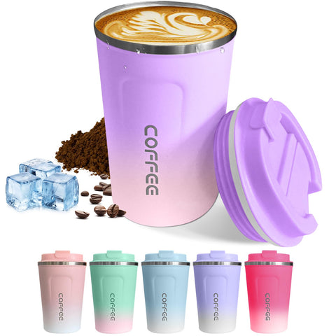 SPLMIFA travel mug with leakproof lid for mess-free commuting.