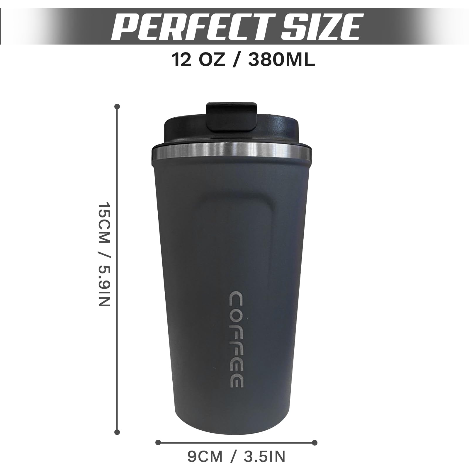SPLMIFA travel mug's wide mouth makes cleaning and ice addition easy.