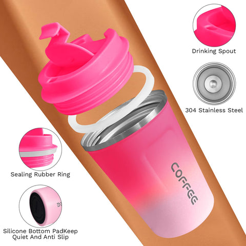 SPLMIFA stainless steel vacuum insulation keeps beverages hot or cold