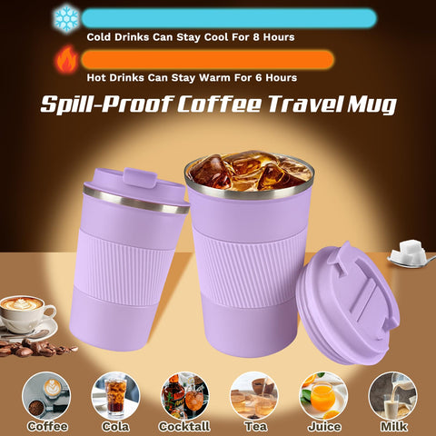 SPLMIFA travel mug wide mouth for easy cleaning and ice addition.