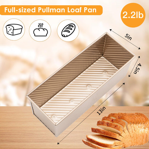 Spmarkt durable loaf pan shown with dough scraper for clean cuts