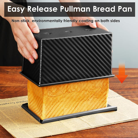 Spmarkt loaf pan showing nonstick coating for easy release.