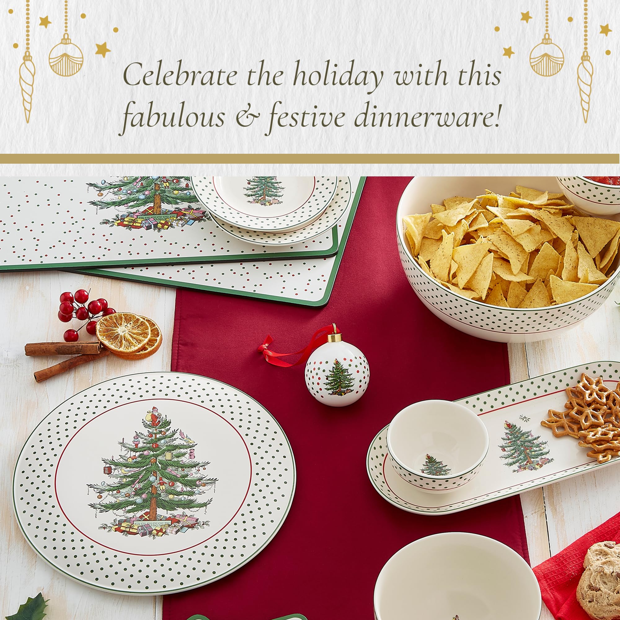 Dishwasher-safe reliability for easy cleanup after festive gatherings.