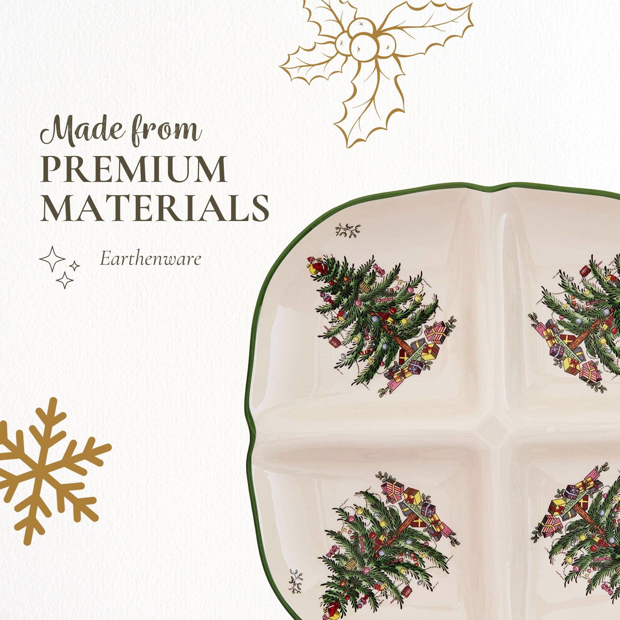 Spode Christmas Tree gift-boxed tray offers a thoughtful holiday hostess gift.