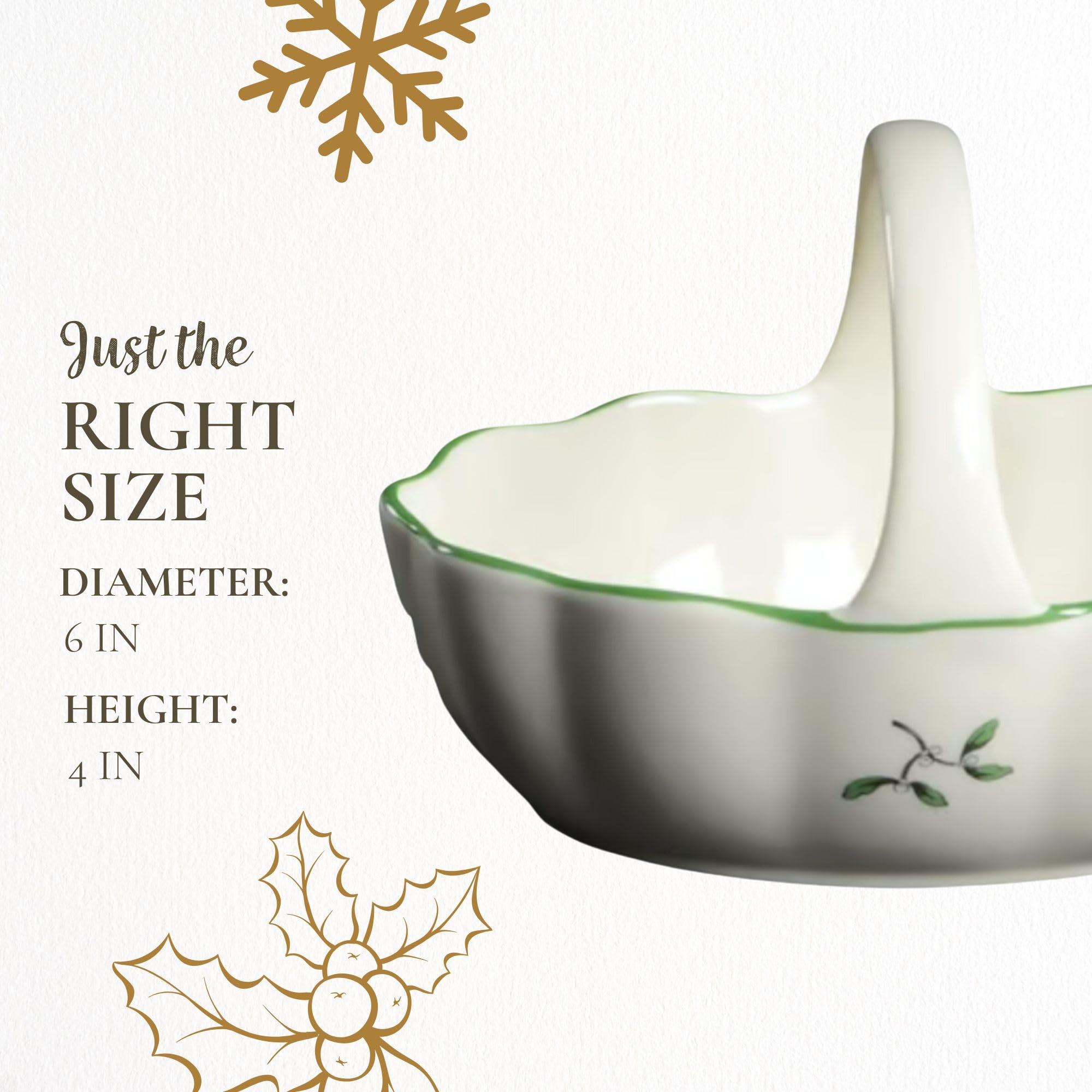 Spode Christmas Tree 6" Basket makes a thoughtful hostess gift.