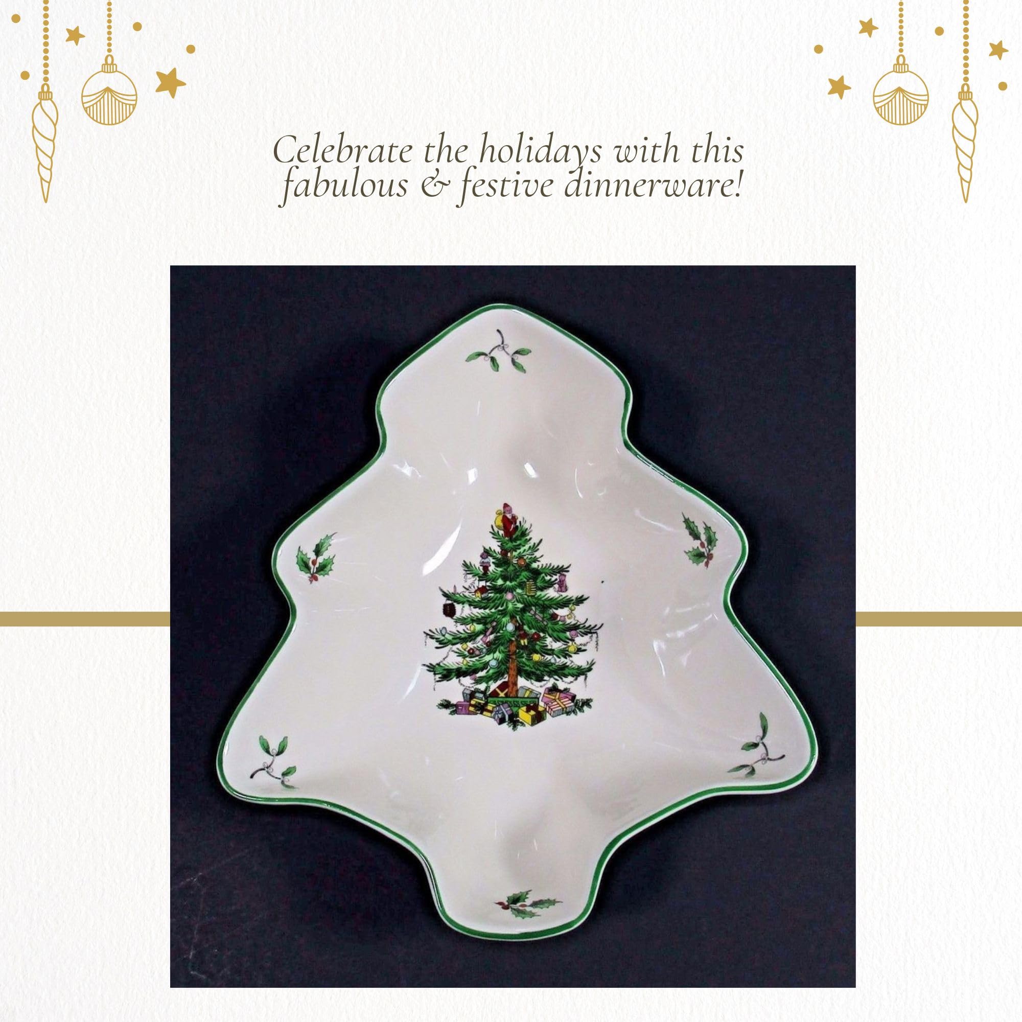 Spode Christmas Tree 14-inch platter makes a thoughtful gift for hosts.