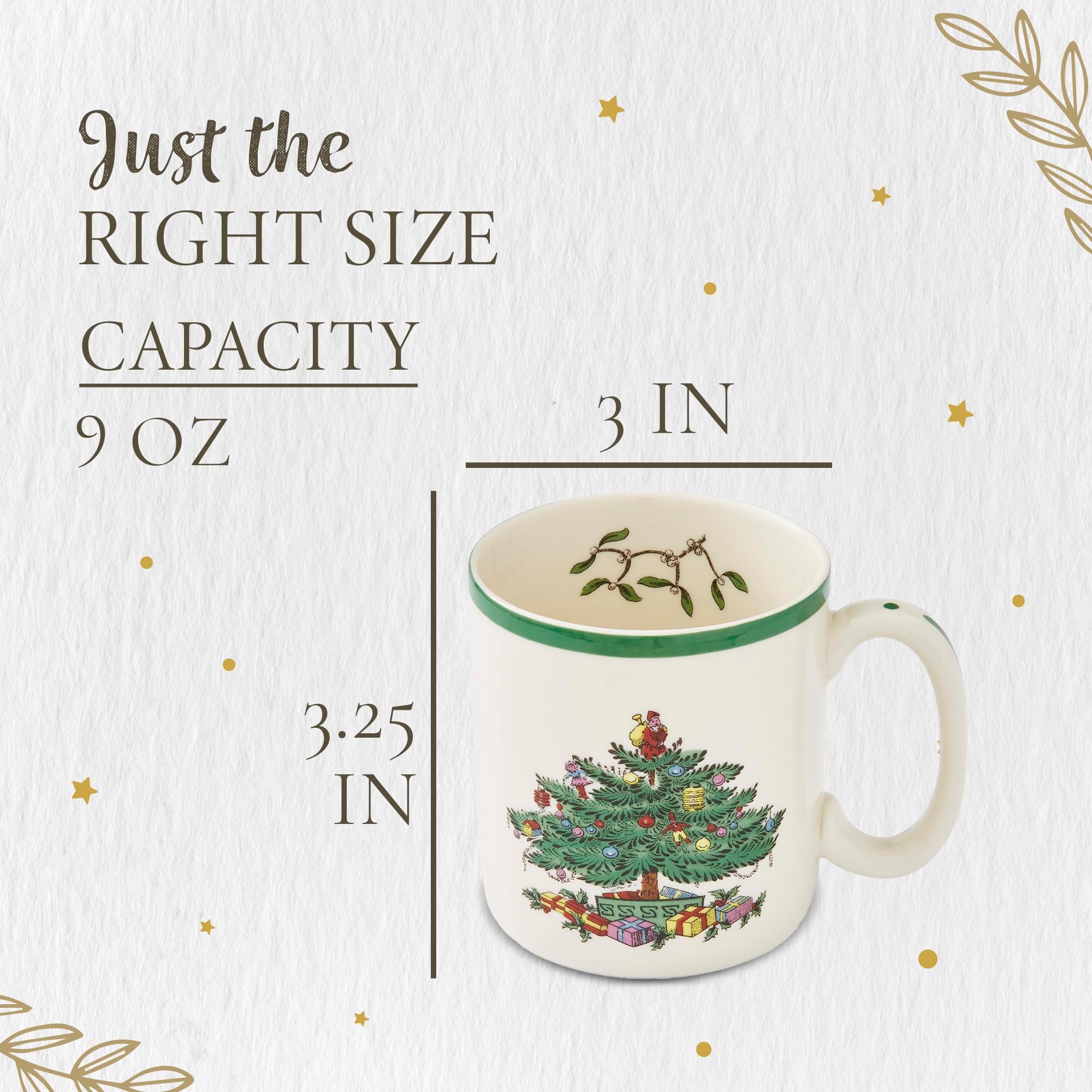 Spode Christmas Tree mug microwave-safe symbol and warm appeal