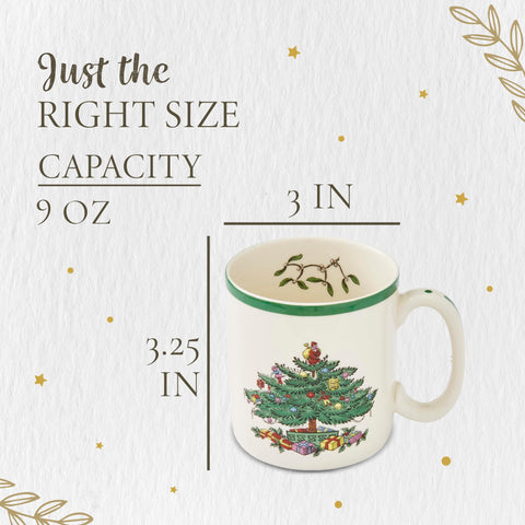 Spode Christmas Tree mug microwave-safe symbol and warm appeal