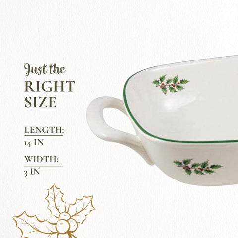 Spode Christmas Tree pattern complements gatherings and seasonal entertaining.