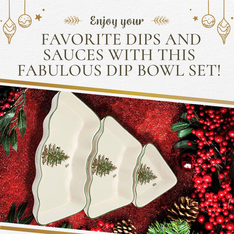 Spode Christmas Tree pattern featured on kitchenware for seasonal gatherings.