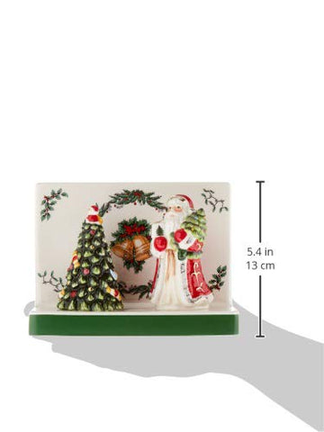 Spode Christmas Tree pepper shaker tree brings color to holiday dinners.