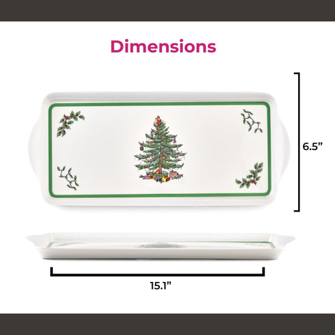 Spode Christmas Tree tray gifting idea for hosts and collectors.