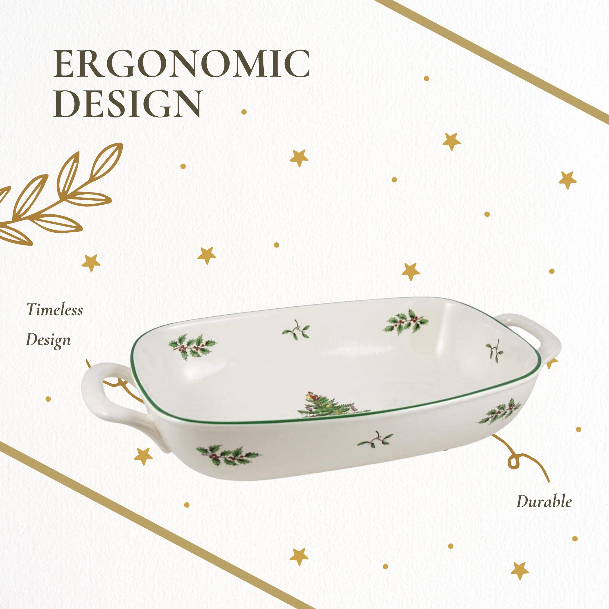 Spode Christmas Tree table décor idea for festive dining setup.